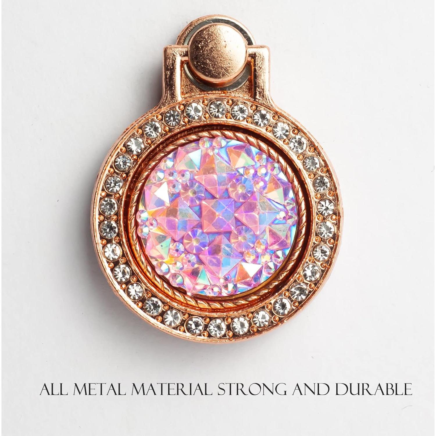 Soporte de Anillo para Teléfono Wansurs Oro Rosa 2 Pzs