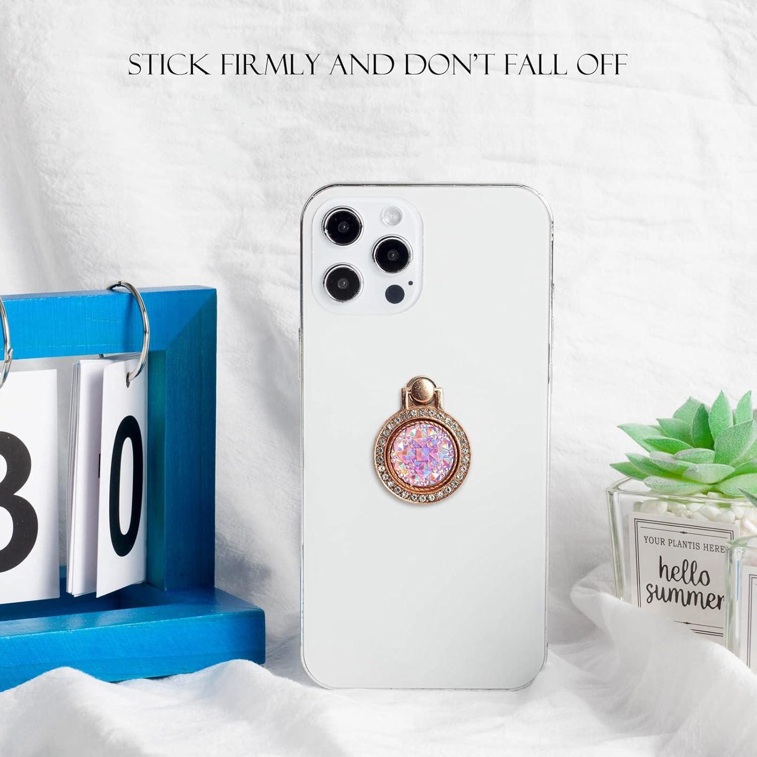 Soporte de Anillo para Teléfono Wansurs Oro Rosa 2 Pzs