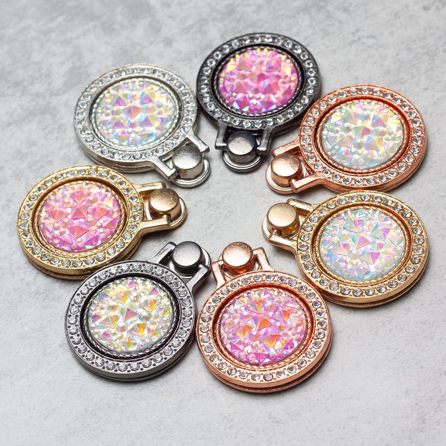 Soporte de Anillo para Teléfono Wansurs Oro Rosa 2 Pzs