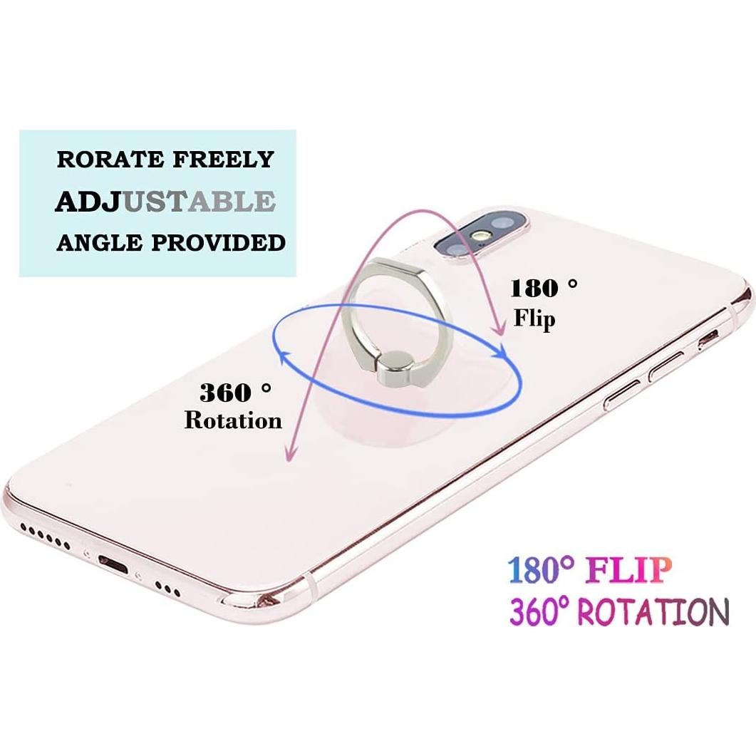 Soporte para teléfono con anillo de gato transparente - 3 colores