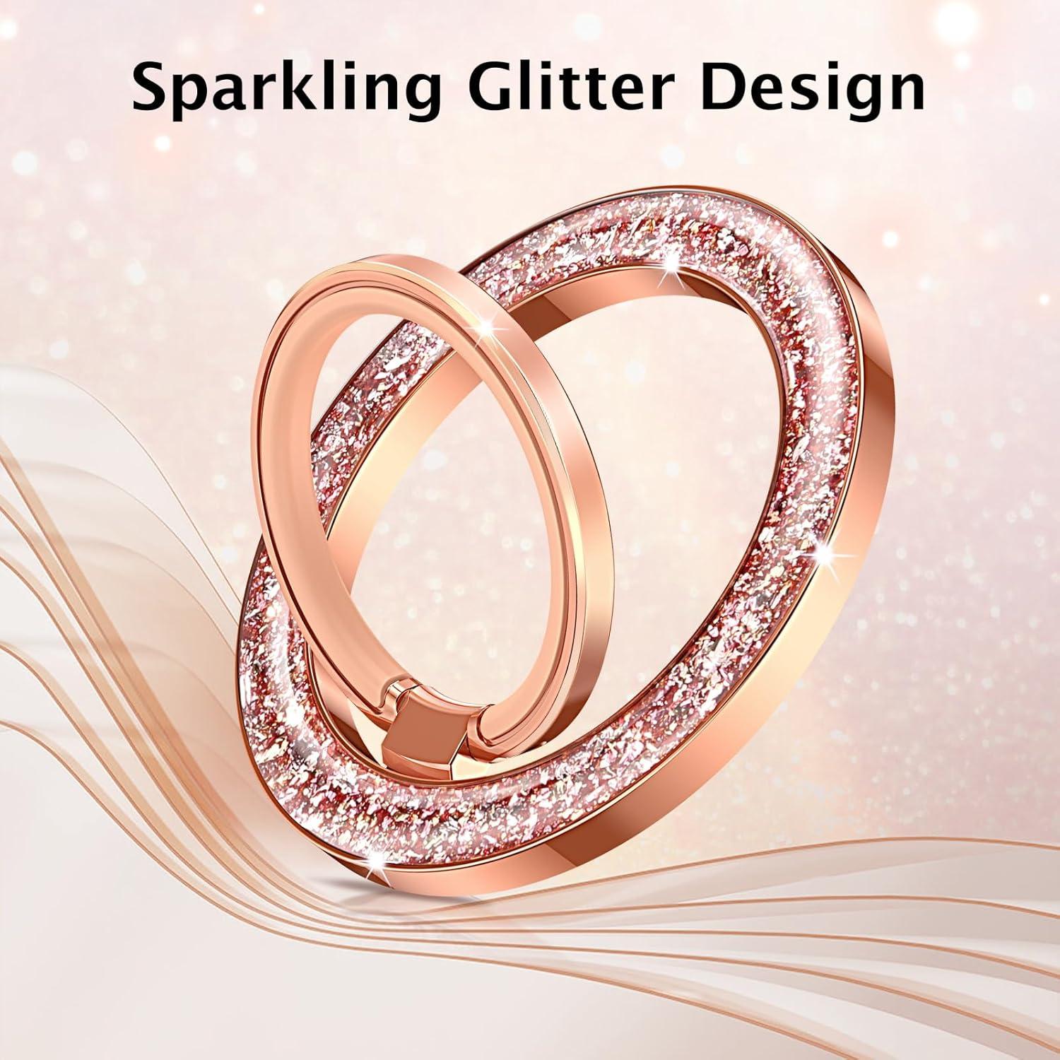 Soporte de Anillo Magnético Telaso Oro Rosa 360° Rotación