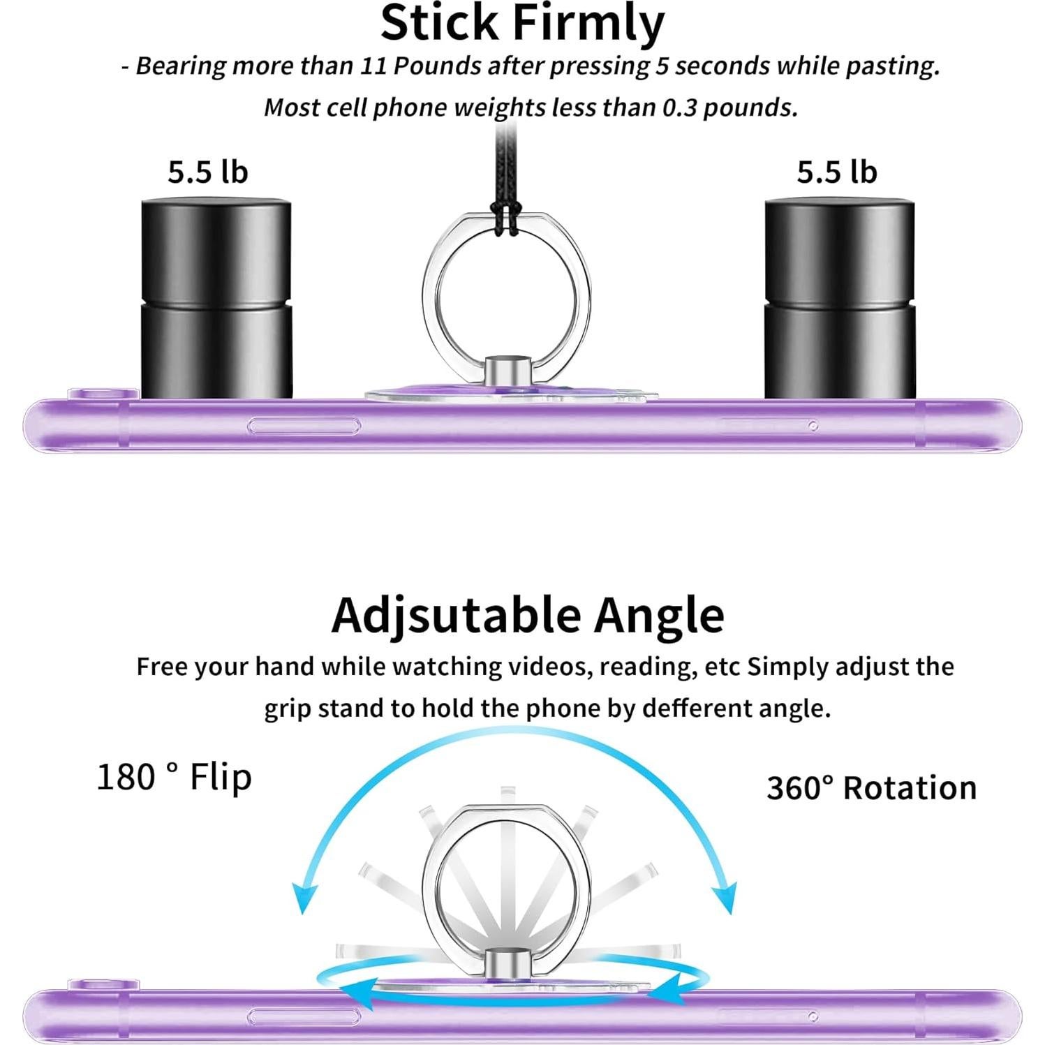 Soporte de Anillo para Teléfono Rosa TACOMEGE MTPG-PU