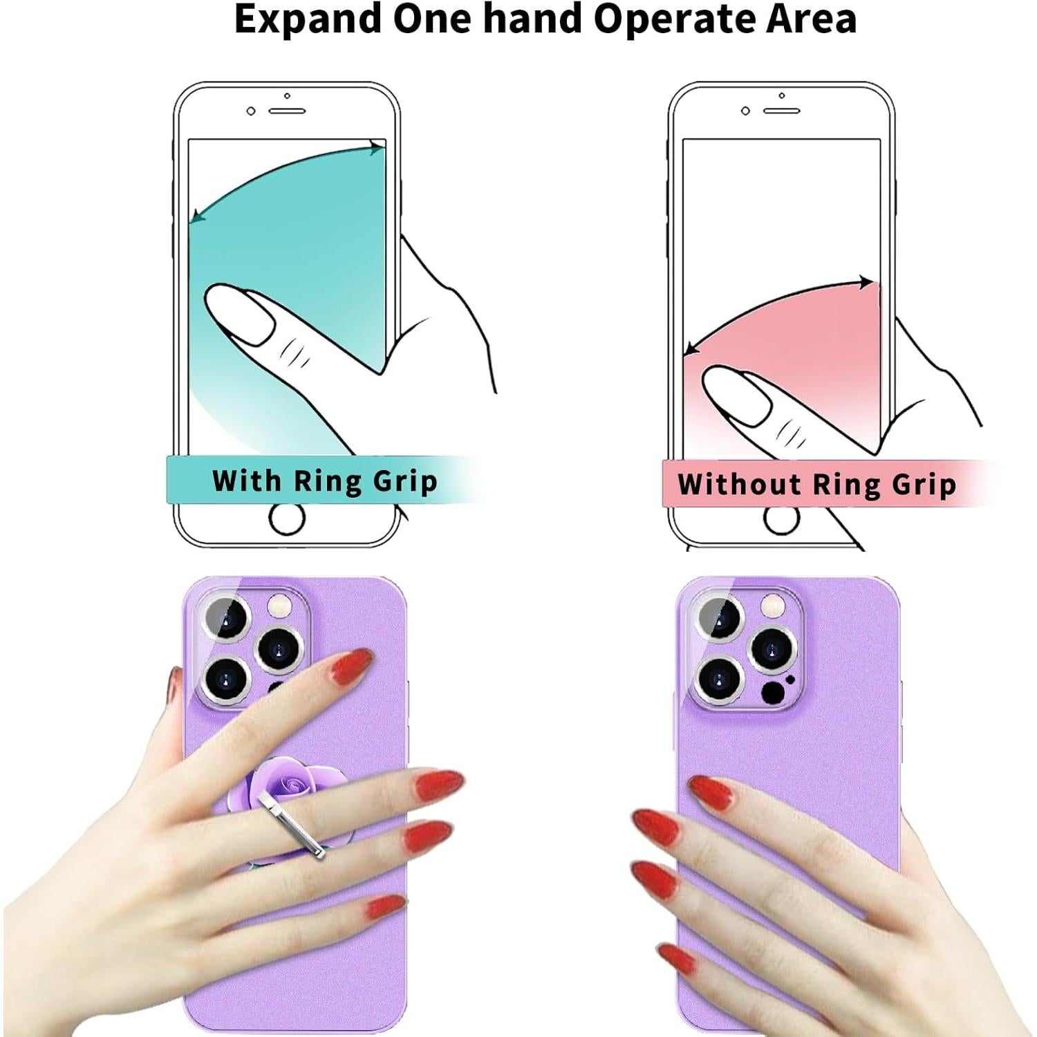 Soporte de Anillo para Teléfono Rosa TACOMEGE MTPG-PU