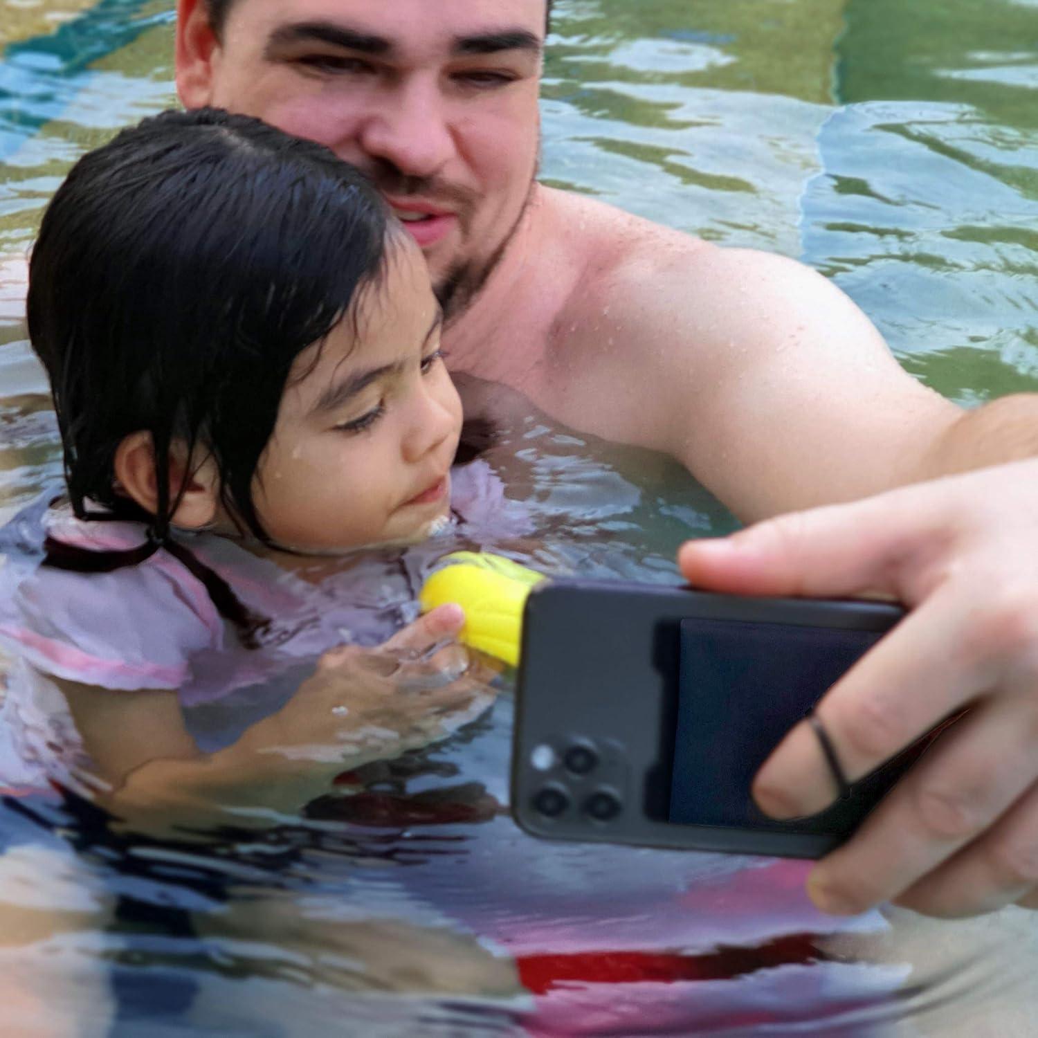 Soporte para anillo de teléfono Gecko - Billetera gris 95x58mm