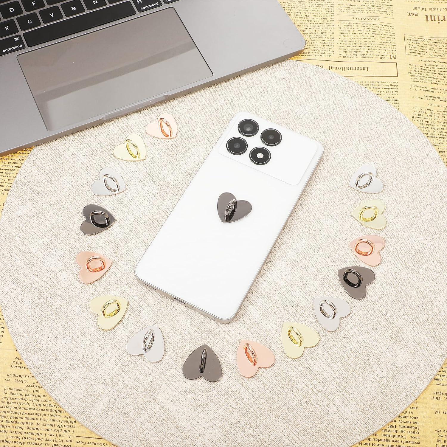 Soporte para Anillo de Teléfono Móvil Qianyu 16 Pcs Corazón