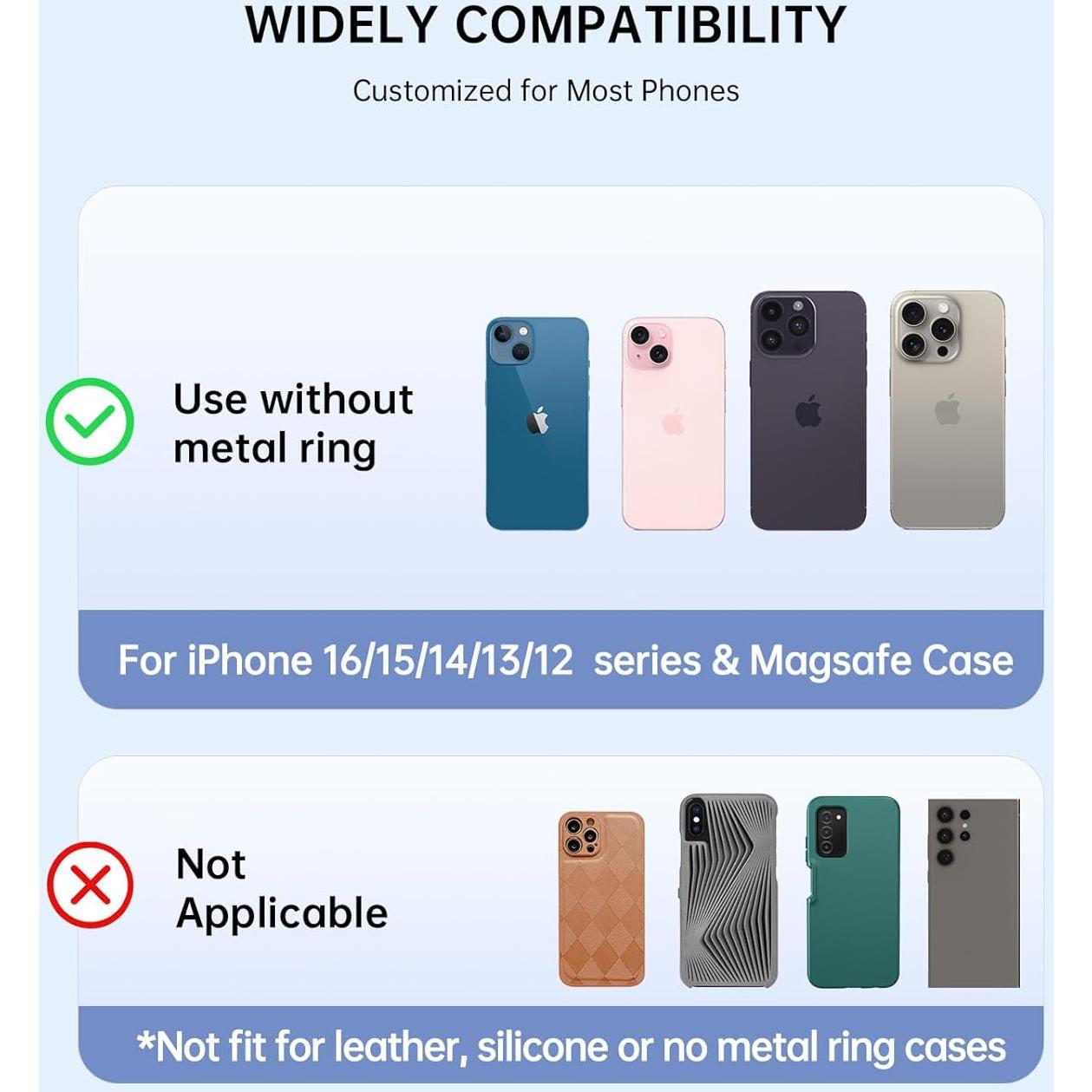 Soporte de Anillo Magnético LISEVO Hongo Floral para iPhone