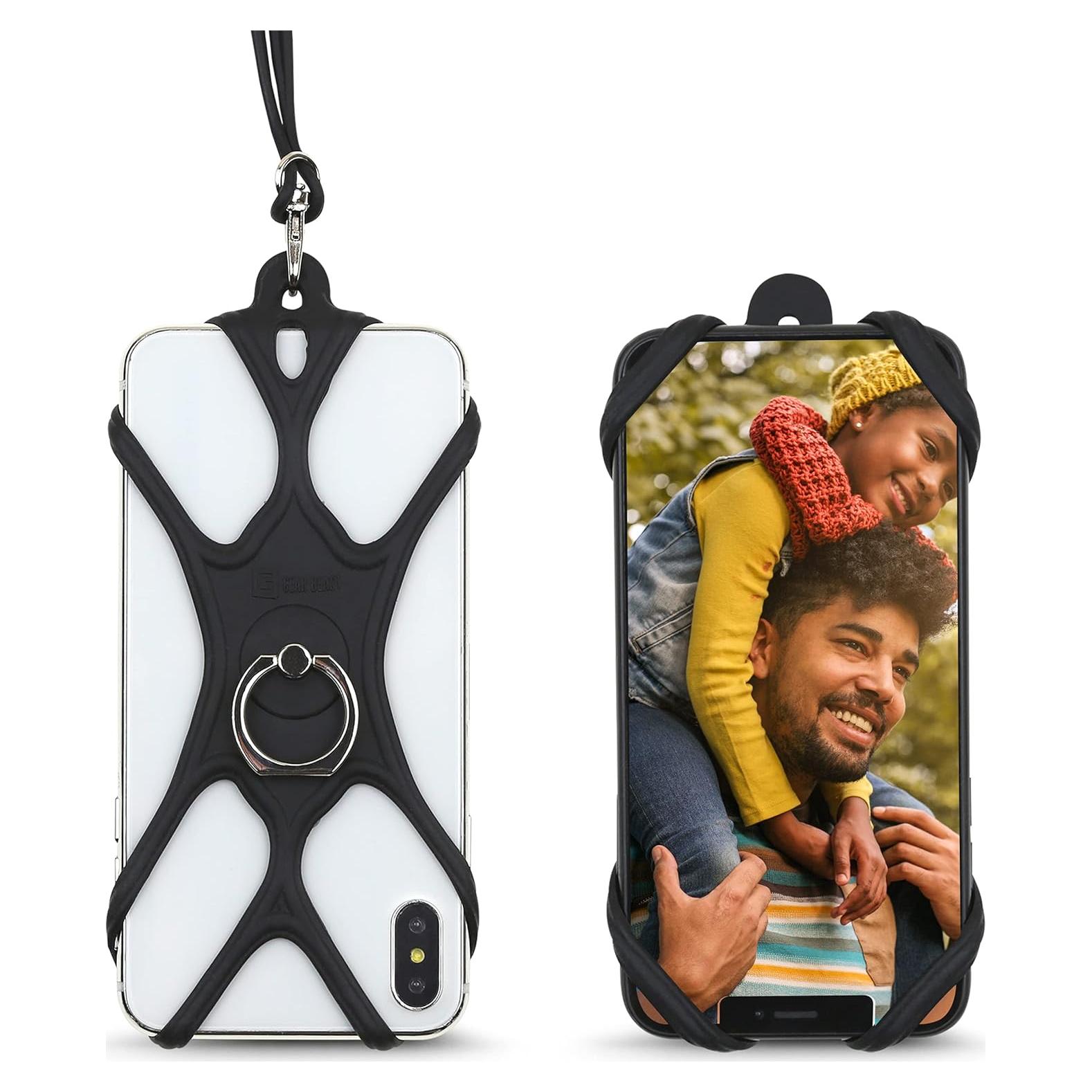 Soporte Lanyard Universal Gear Beast para Smartphone Negro