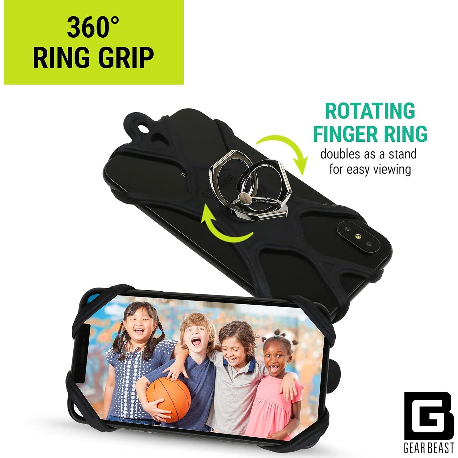 Soporte Lanyard Universal Gear Beast para Smartphone Negro