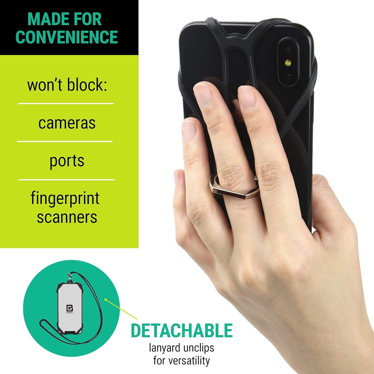 Soporte Lanyard Universal Gear Beast para Smartphone Negro