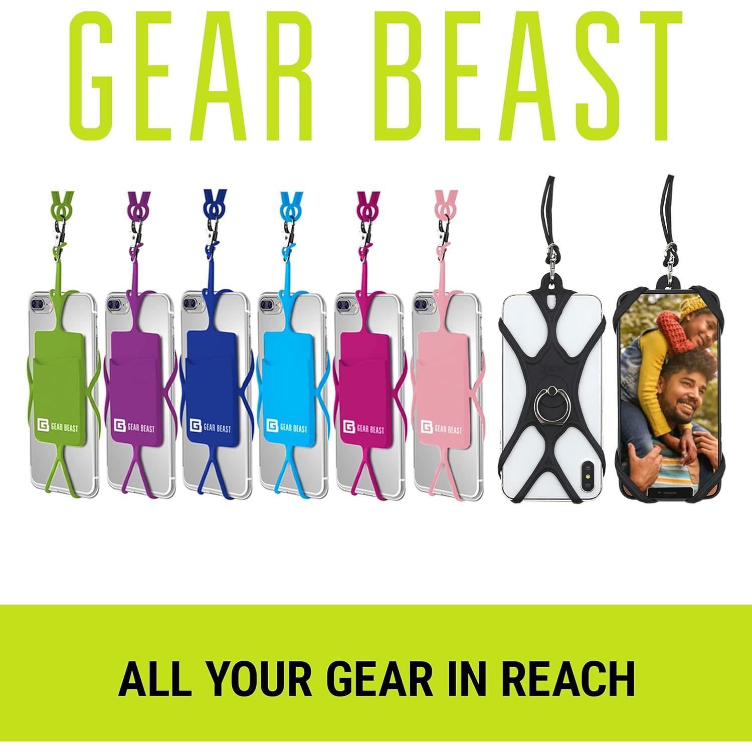 Soporte Lanyard Universal Gear Beast para Smartphone Negro