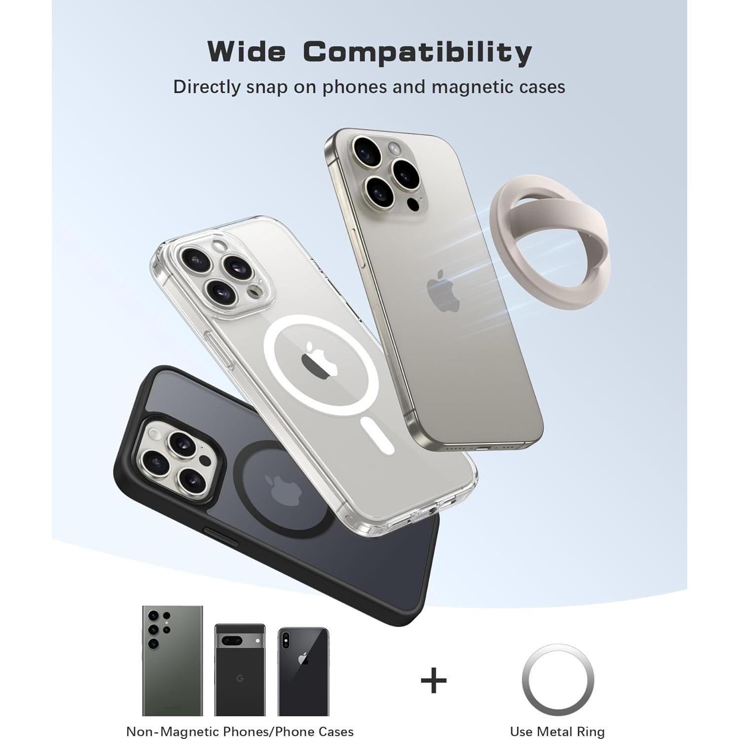 Agarrador Magnético SuydanBox para Teléfono iPhone 16/15/14/13/12