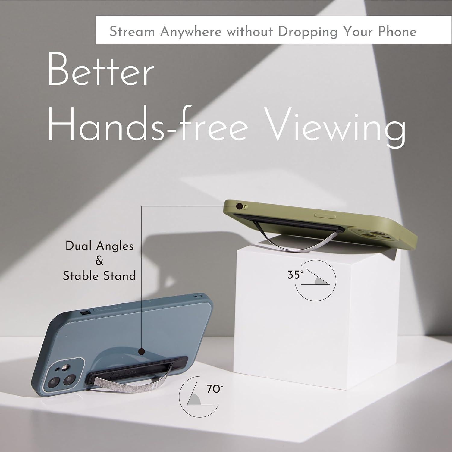 Agarradera Ultra Fina SleekGrip para Teléfonos Móviles - Rosa