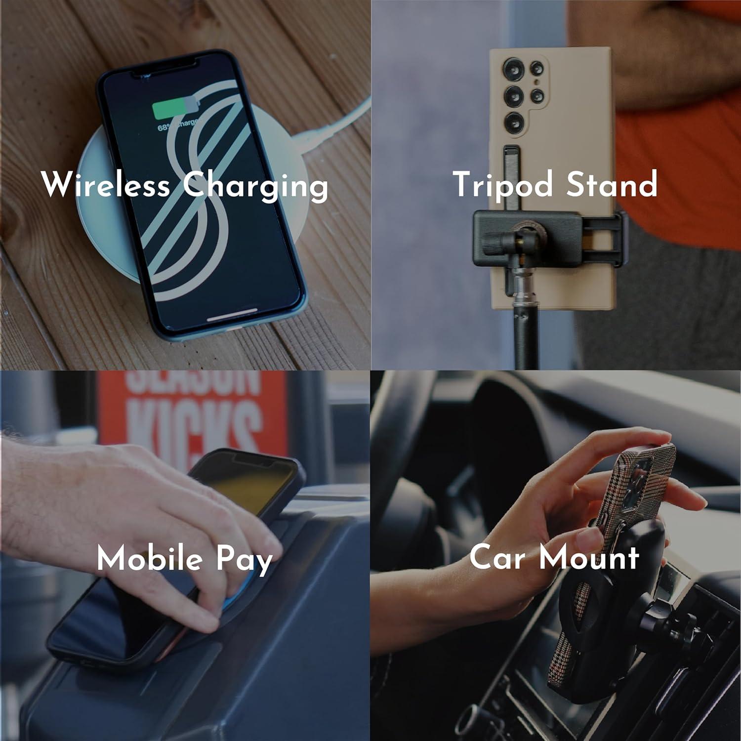 Agarradera Ultra Fina SleekGrip para Teléfonos Móviles - Rosa