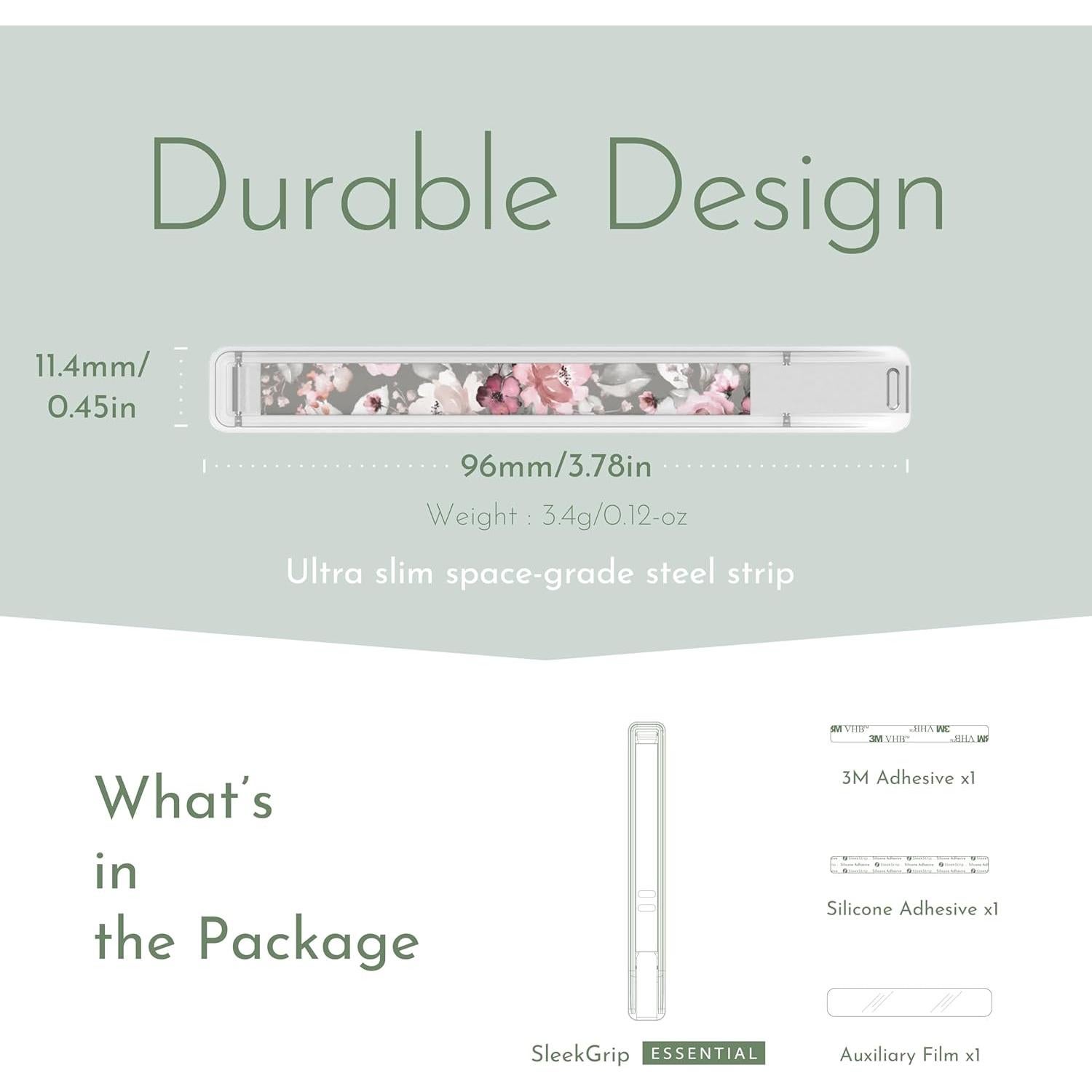 Agarradera Ultra Fina SleekGrip para Teléfonos Móviles - Rosa