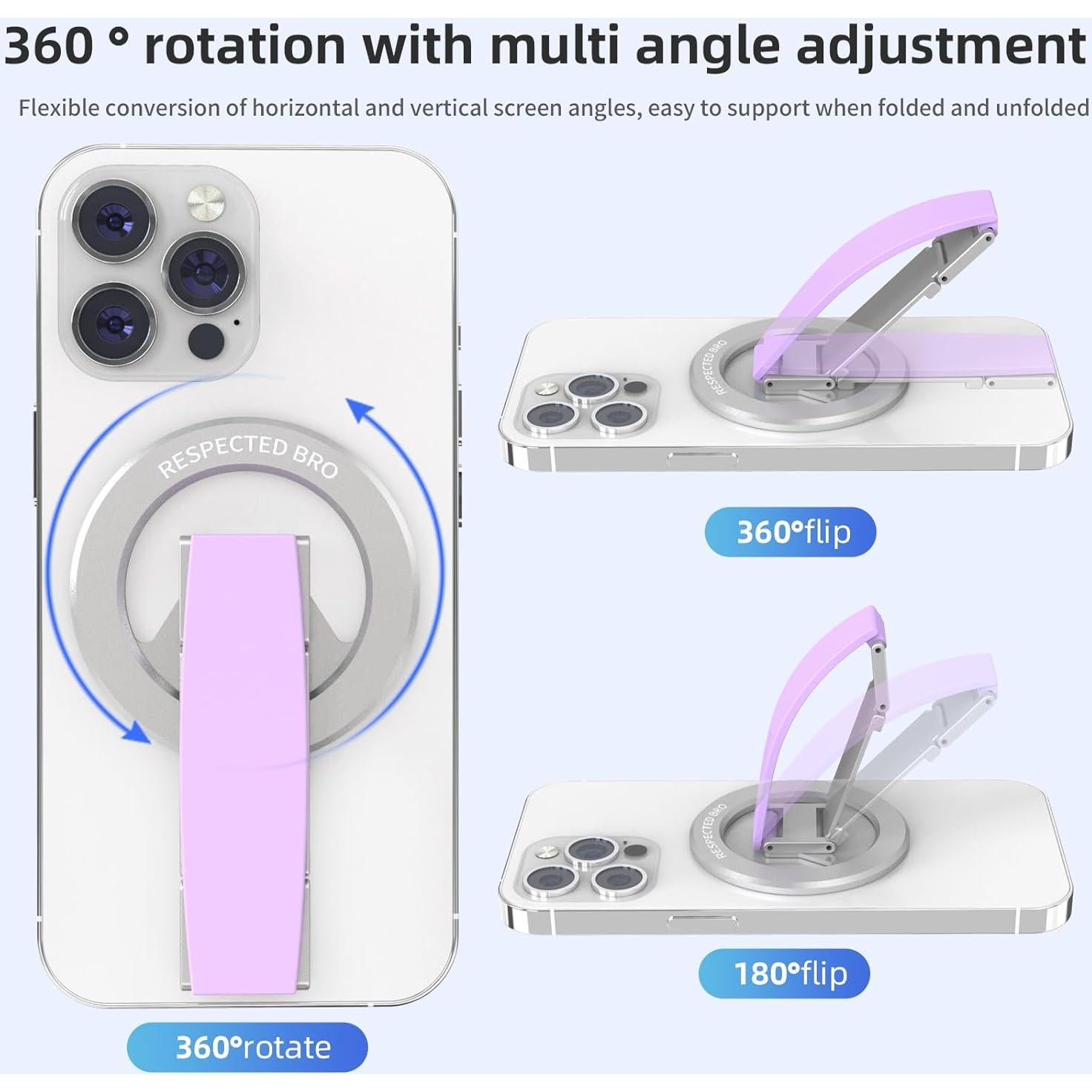 Soporte Magnético para Teléfonos Respected Bro - Púrpura