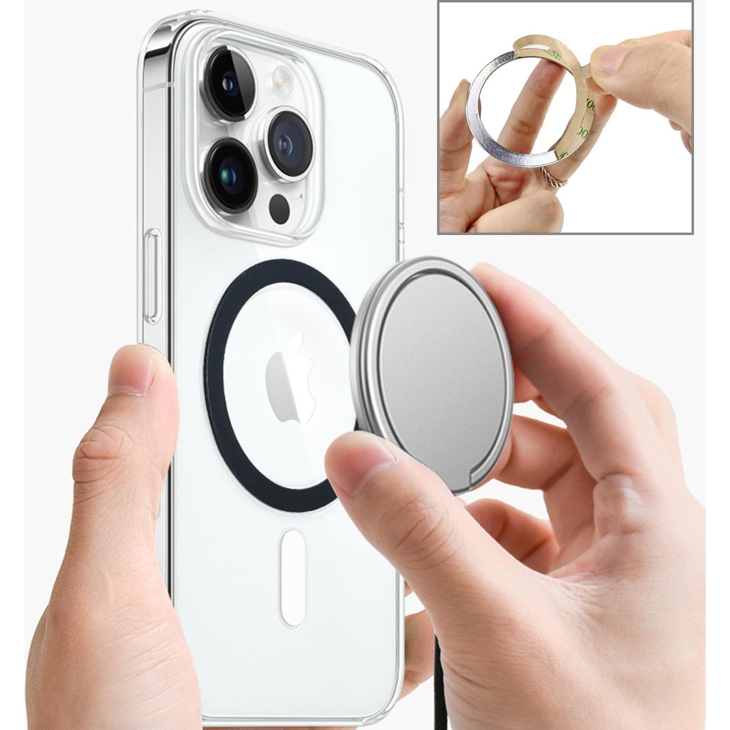TENOC Anillo Metálico Adhesivo Universal para Cargador Magnético