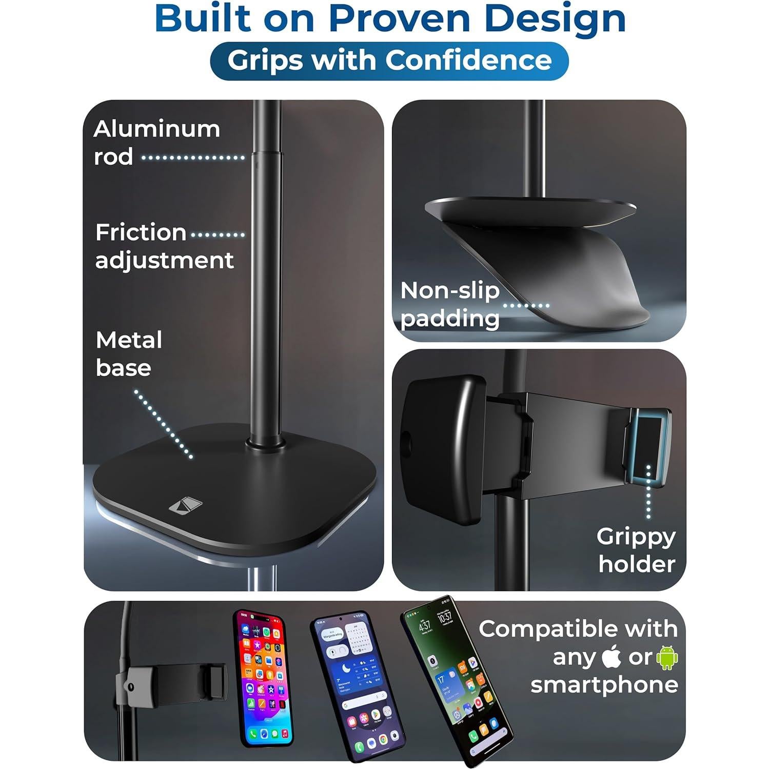 Soporte para Teléfono con Luz LED ChatStand Halo 9-14"