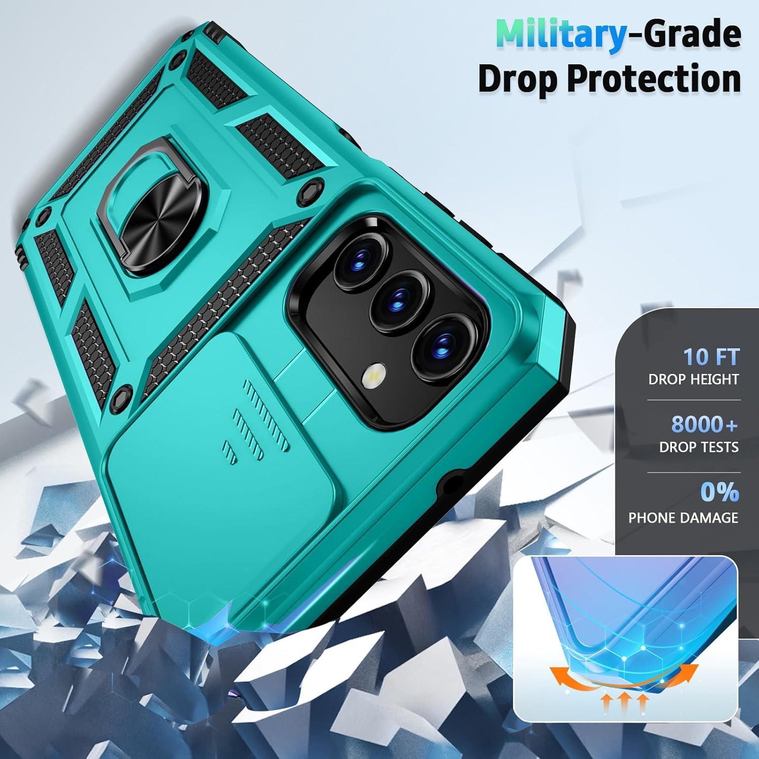 Funda Samsung Galaxy A03S Grado Militar con Tapa Deslizante