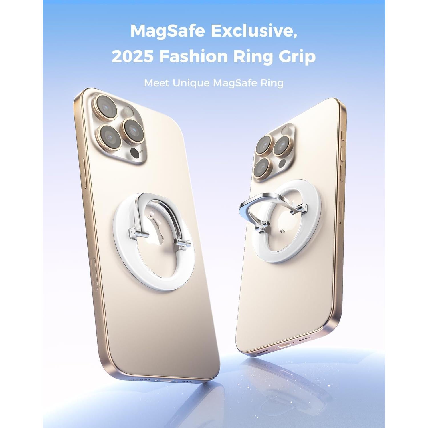 Agarre Magnético para Teléfono MagSafe SUPERONE 2025 Blanco