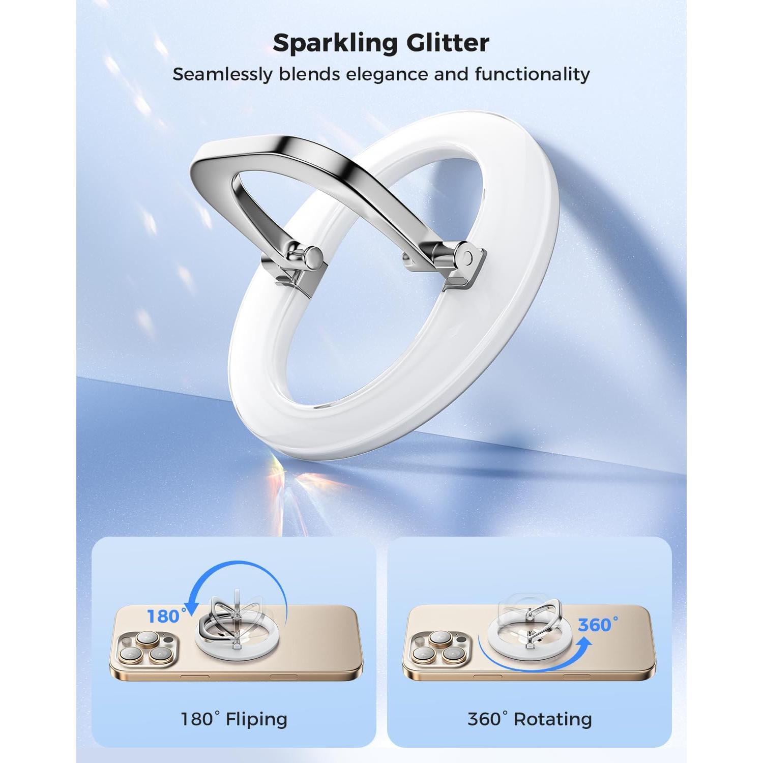 Agarre Magnético para Teléfono MagSafe SUPERONE 2025 Blanco