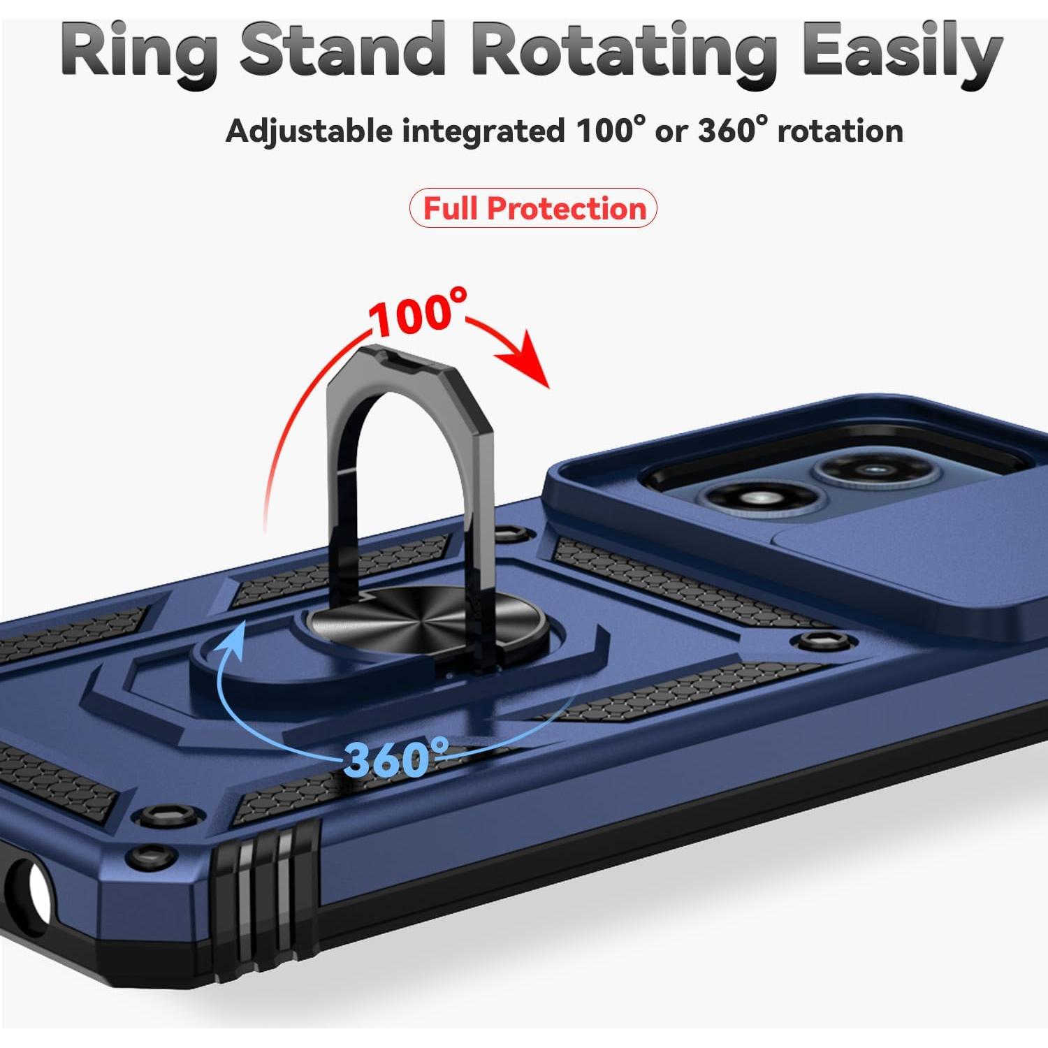 Funda Motorola Moto G Play 2024 Grado Militar Azul Marino