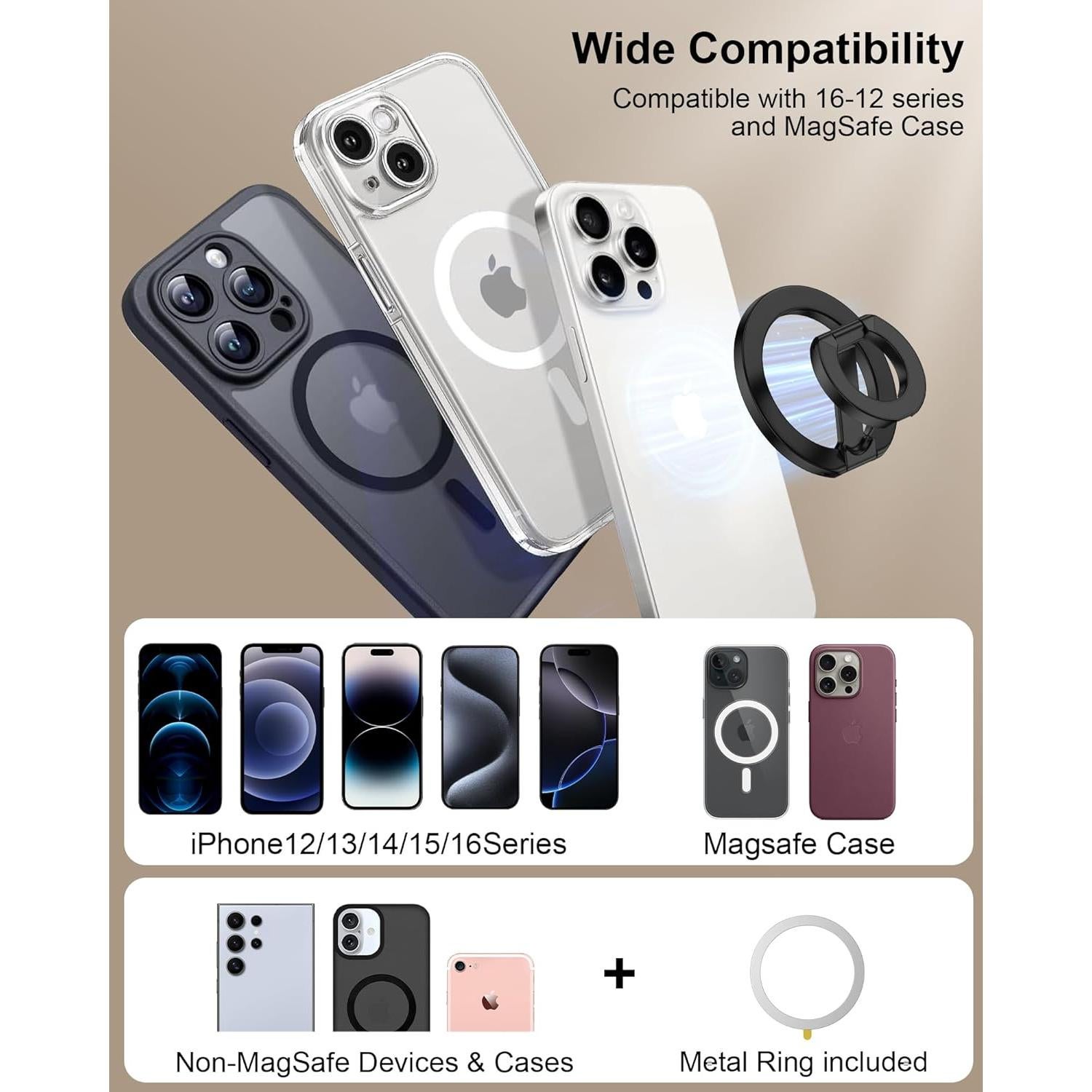 Soporte Magnético para Teléfono MagSafe Bordsek Negro