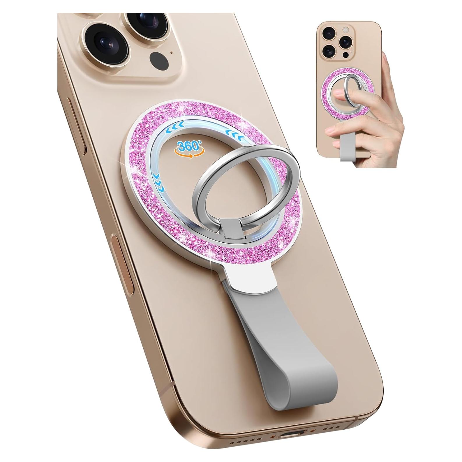 Soporte de Anillo Magnético Toycamp para iPhone 12-16 Púrpura