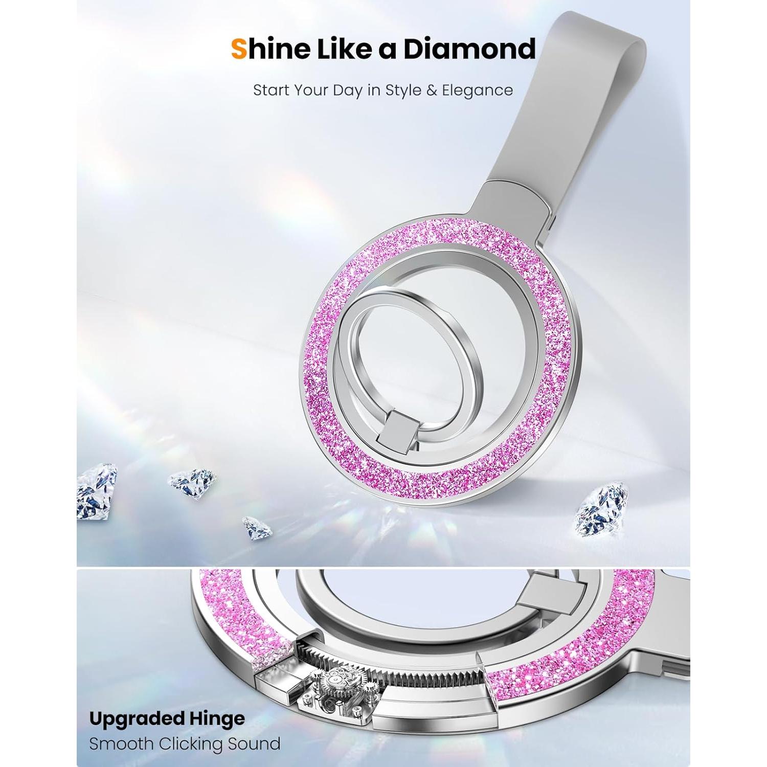 Soporte de Anillo Magnético Toycamp para iPhone 12-16 Púrpura