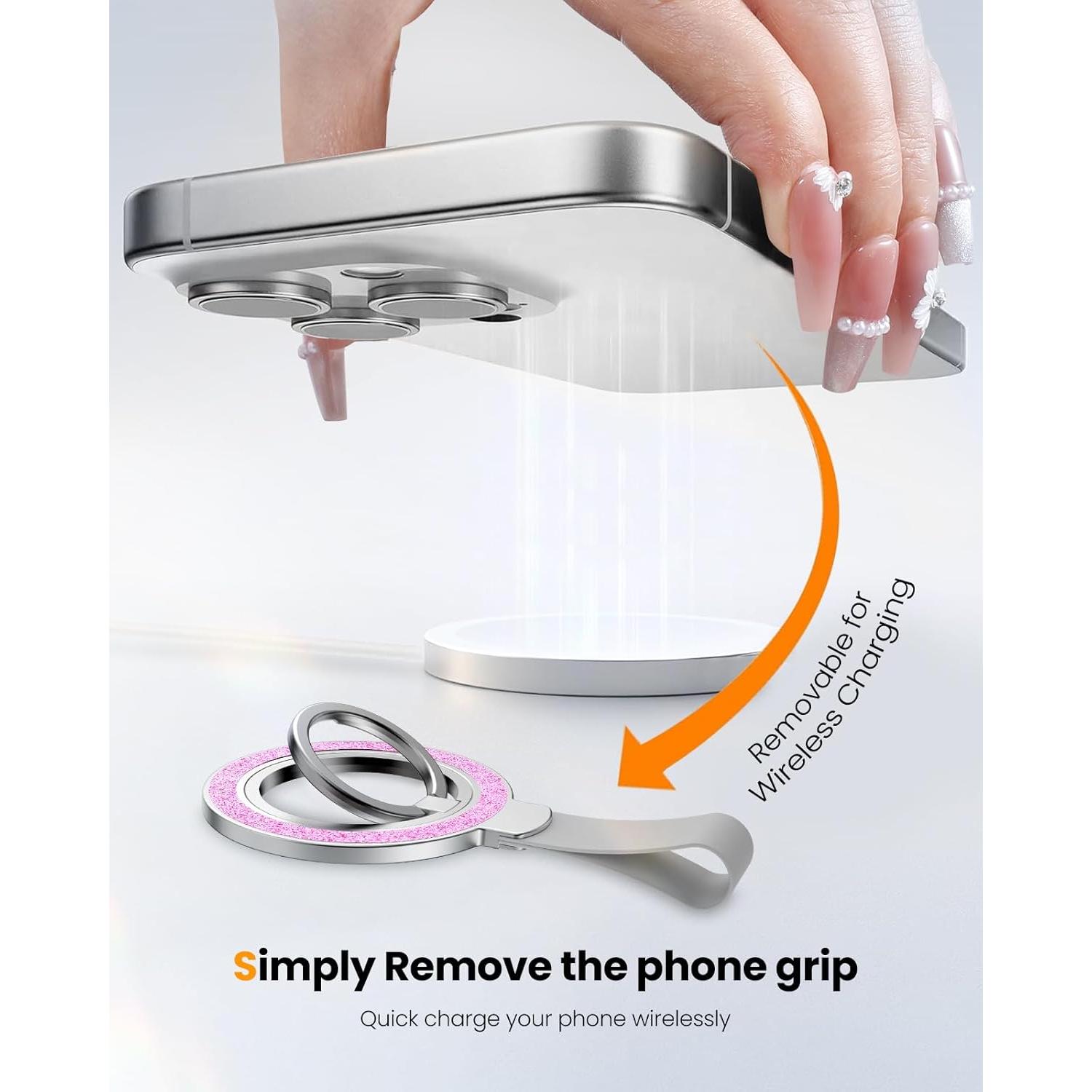 Soporte de Anillo Magnético Toycamp para iPhone 12-16 Púrpura