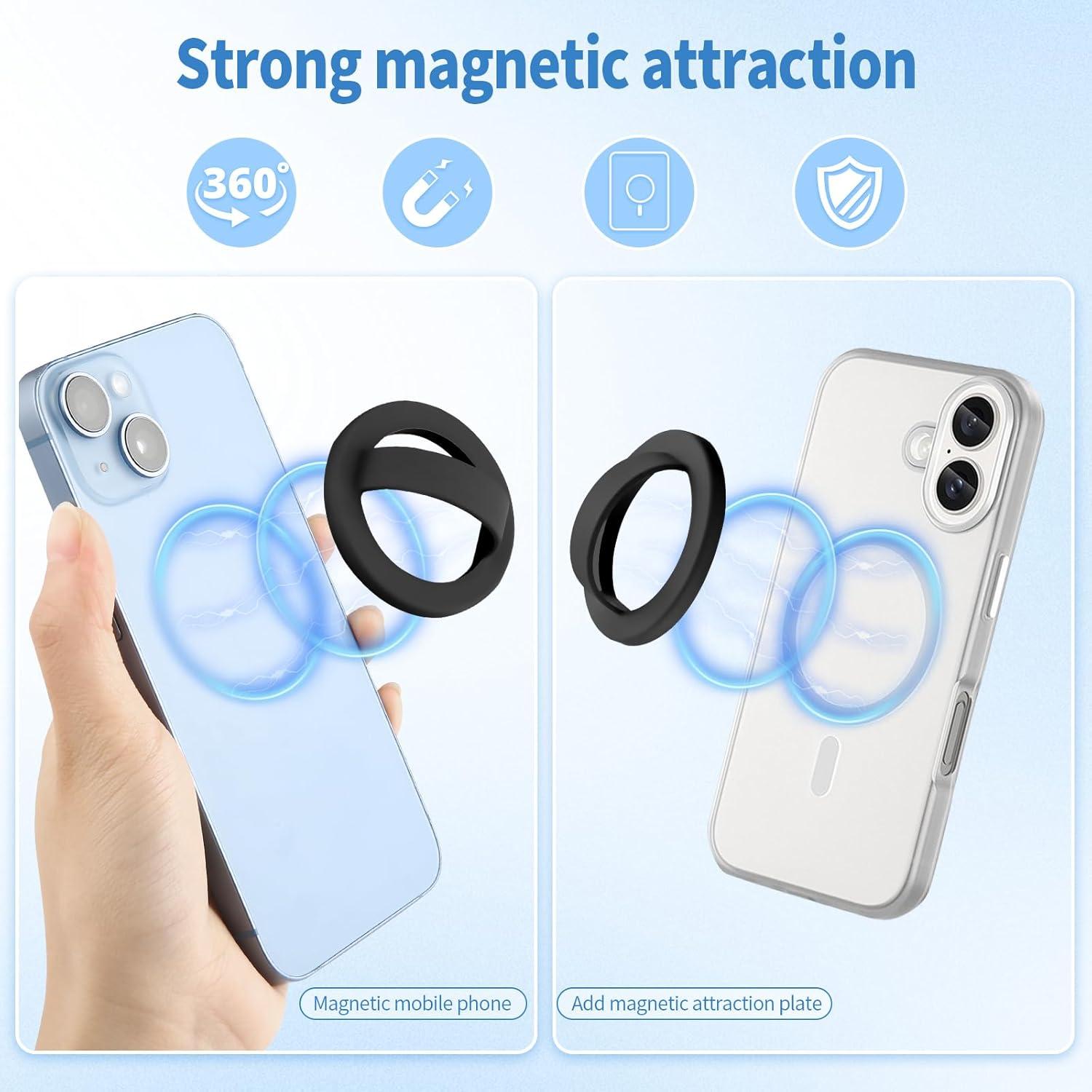 Soporte Magnético de Silicona VZZNN para Teléfono - 2 Pcs