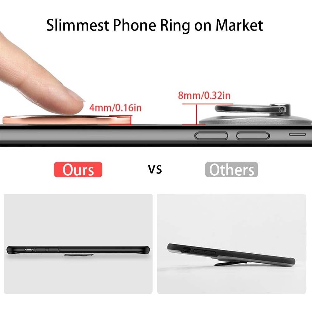 Soporte de Anillo Magnético Tomorotec Oro Rosa para Teléfono