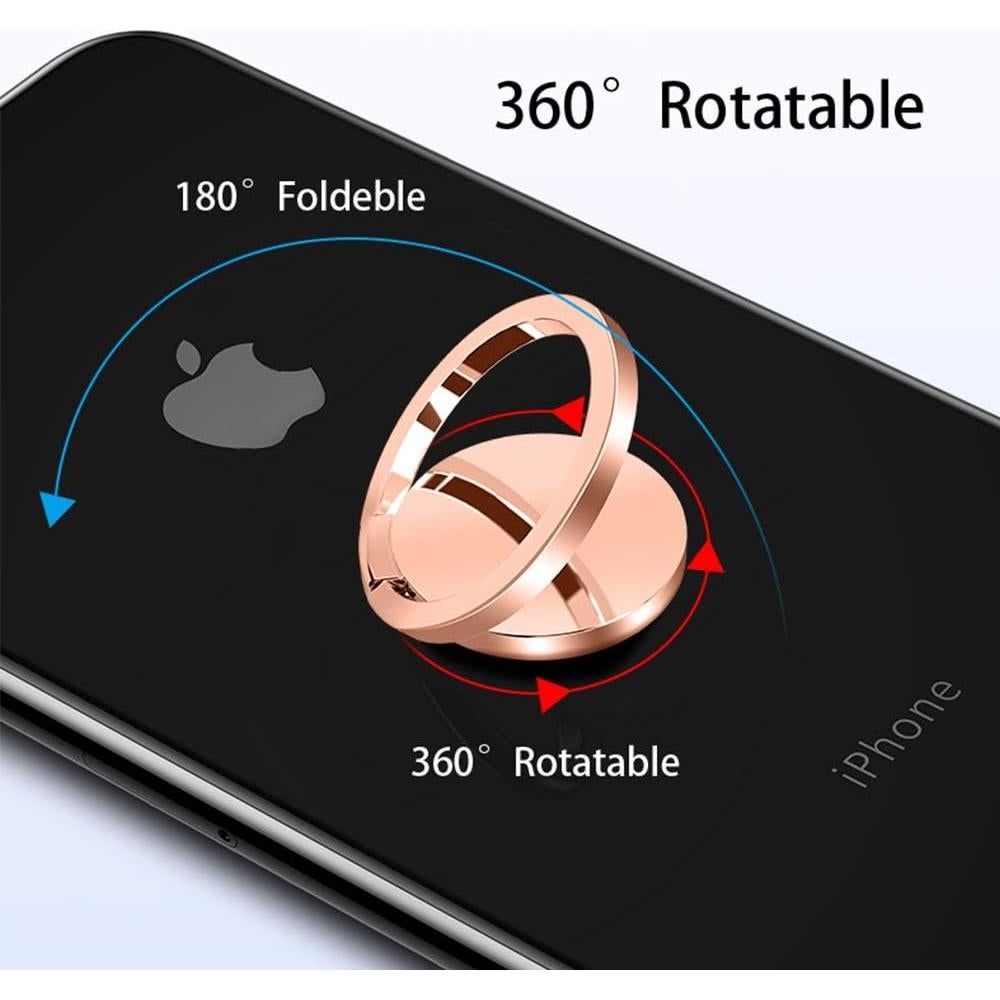 Soporte de Anillo Magnético Tomorotec Oro Rosa para Teléfono