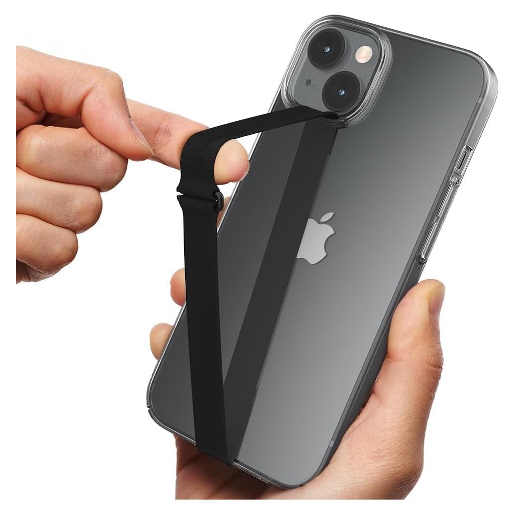 Clip Sinji Loop Negro para Teléfono - Correa Silicona Reutilizable