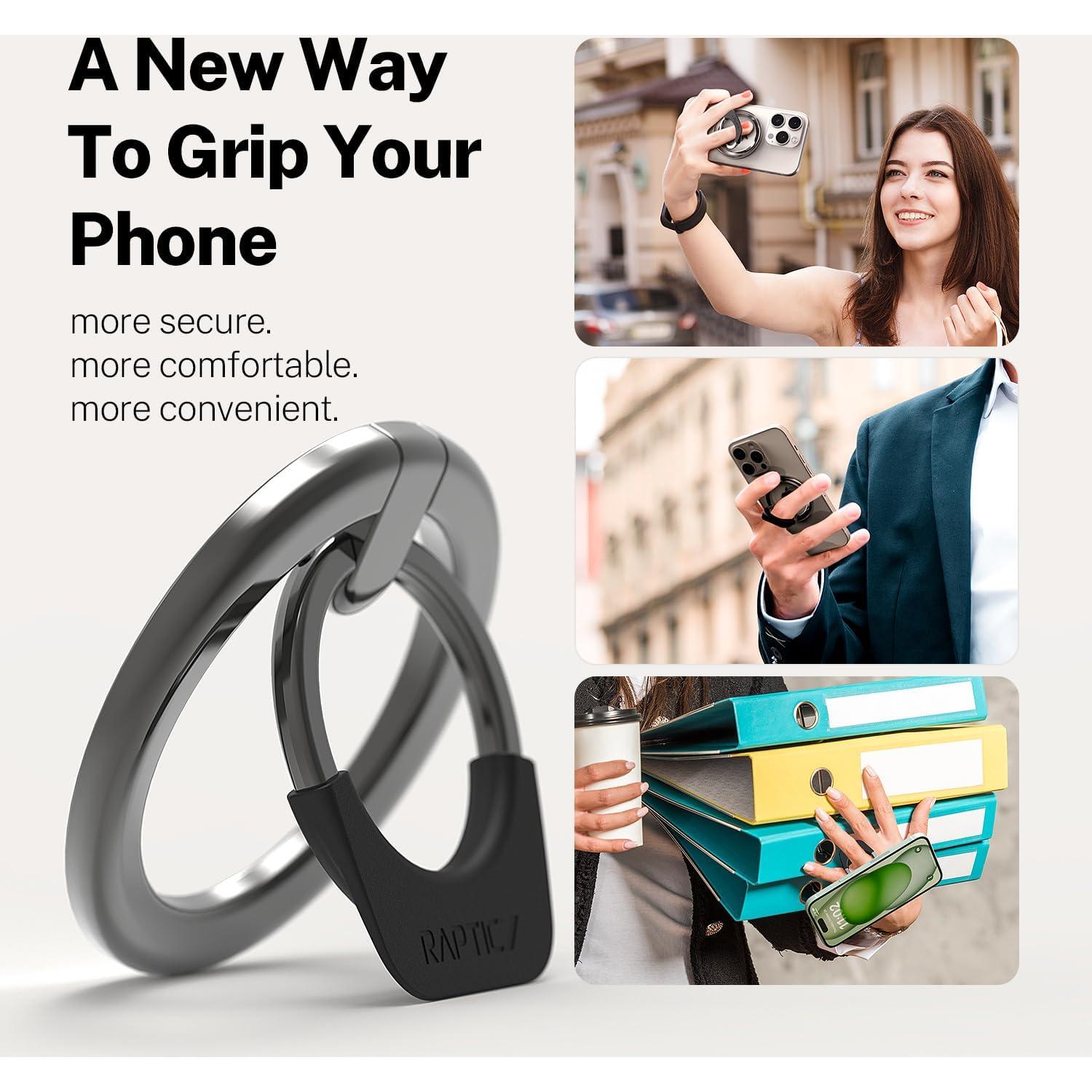 Soporte Magnético RAPTIC para Anillo MagSafe iPhone 12-15