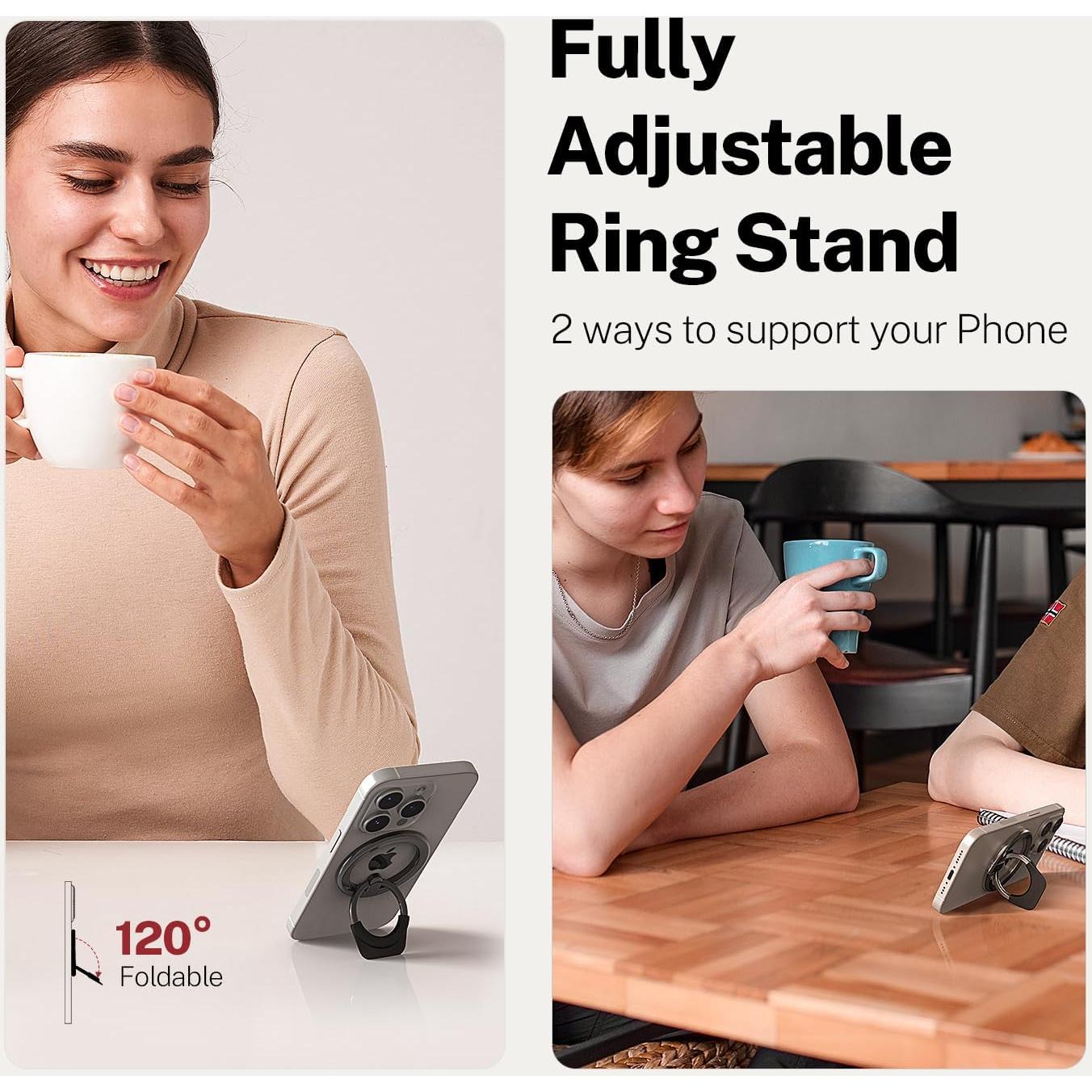 Soporte Magnético RAPTIC para Anillo MagSafe iPhone 12-15