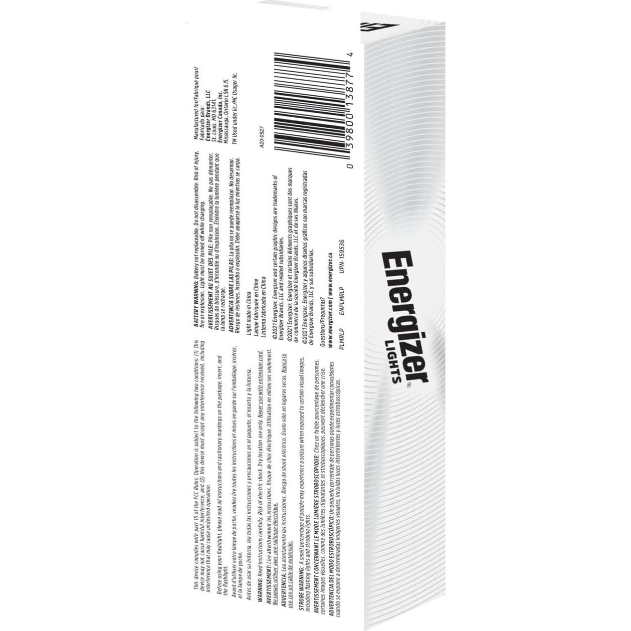 Linterna Recargable Energizer X400 LED 400 Lúmenes Resistente