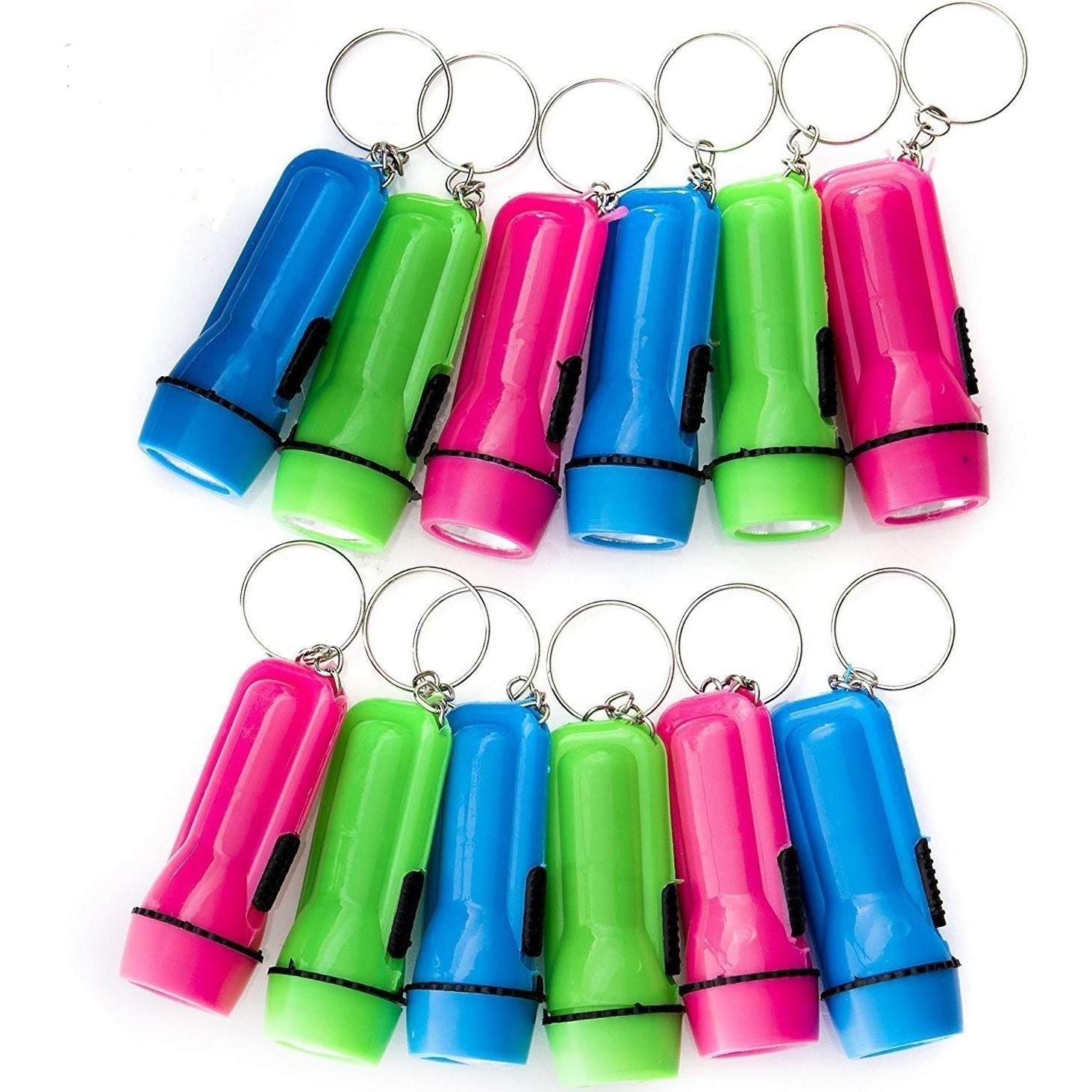 Llave Linterna Mini Kicko 24 Piezas LED 5 cm Colores Surtidos