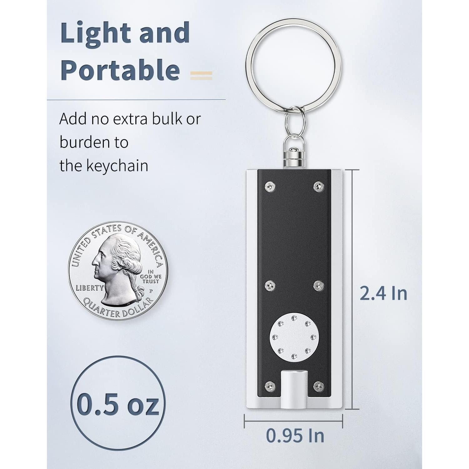 Paquete de 10 Mini Linternas LED Uniclife 12 Lúmenes Portátil