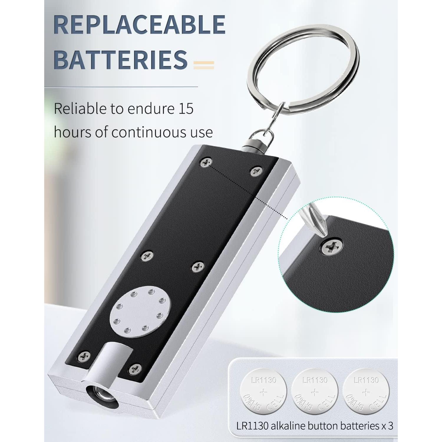 Paquete de 10 Mini Linternas LED Uniclife 12 Lúmenes Portátil