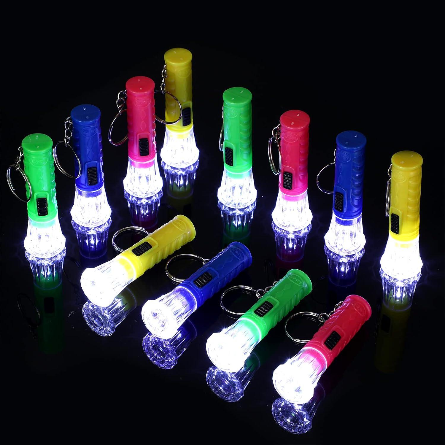 200 Mini Linternas de Llavero LED Geelin 6 Colores 6.6 cm