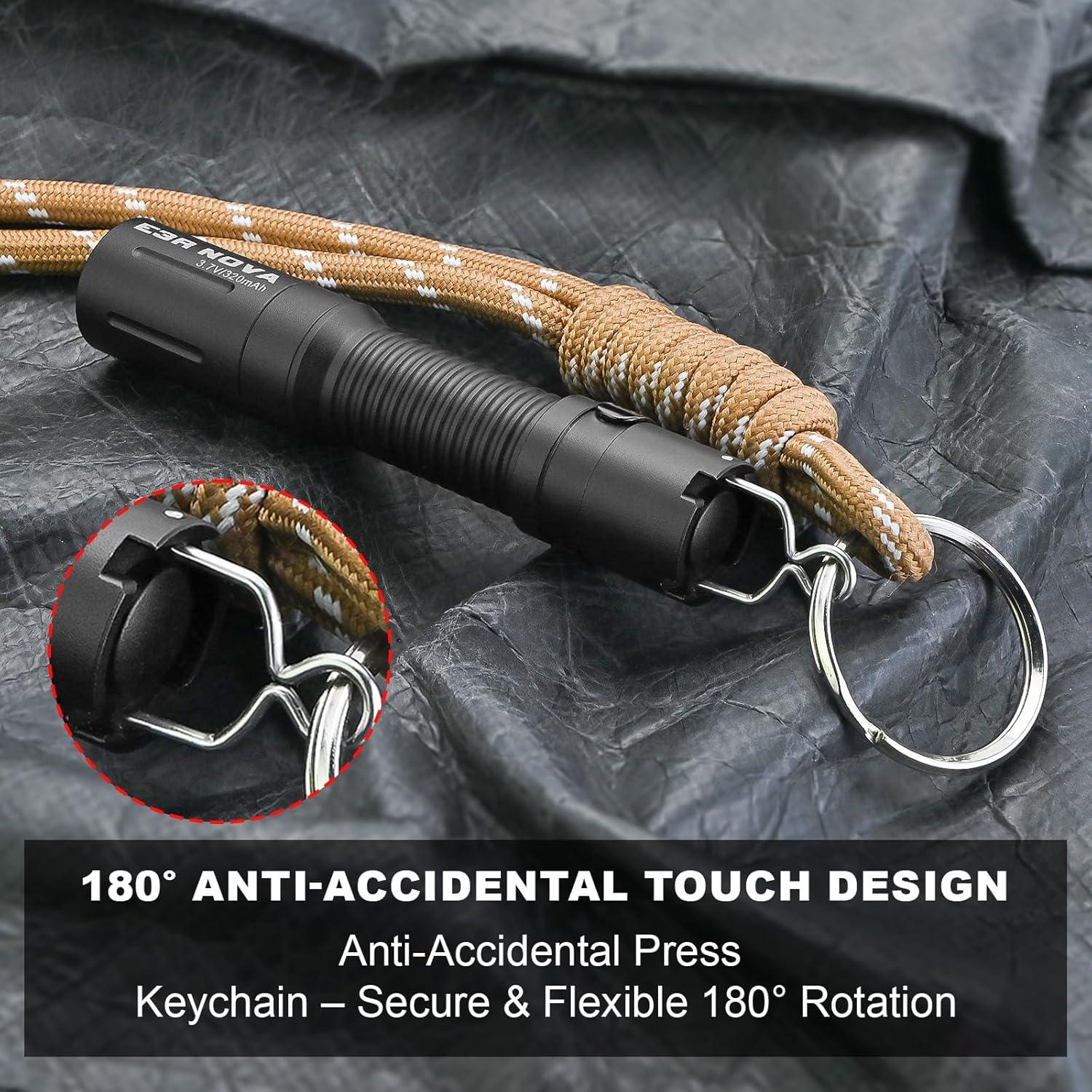 Linterna Compacta Powertac E3R Nova 820 Lúmenes Recargable