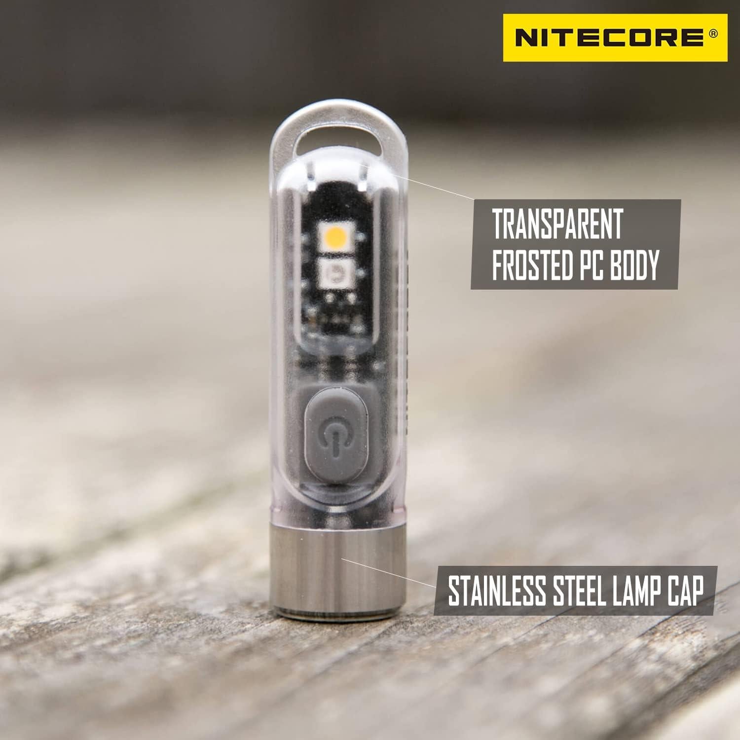 Linterna de Llavero Nitecore Tiki 300 Lúmenes Recargable USB-C