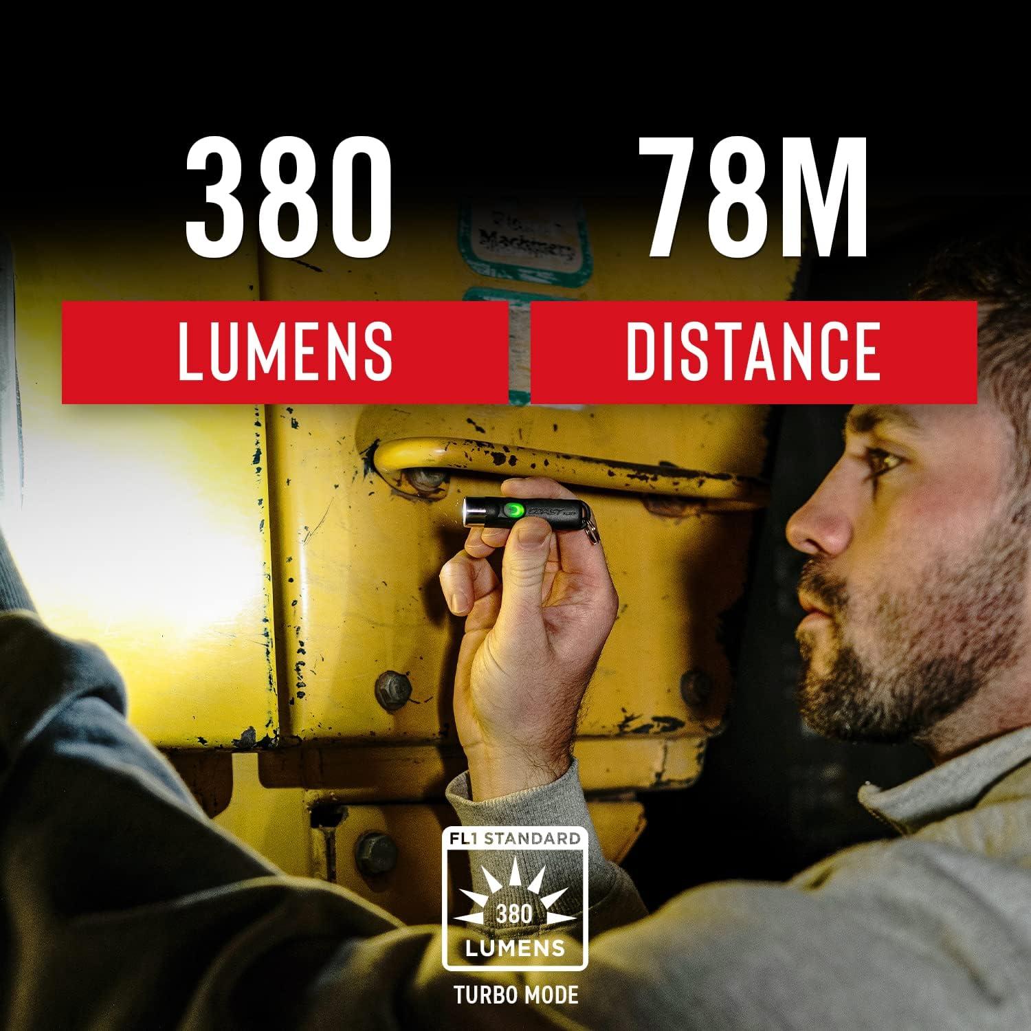 Linterna LED recargable Coast KL20R 380 Lúmenes Negra