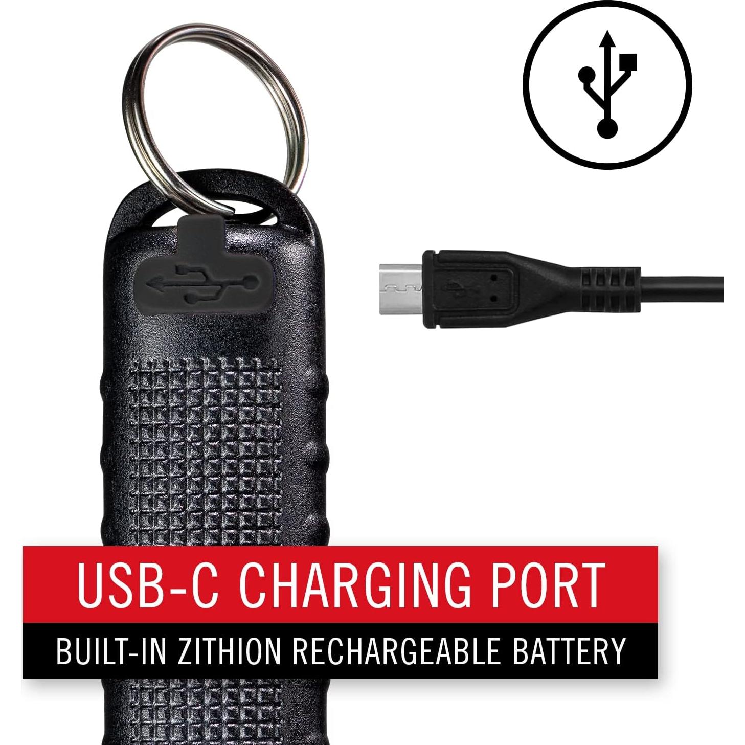 Linterna LED recargable Coast KL20R 380 Lúmenes Negra