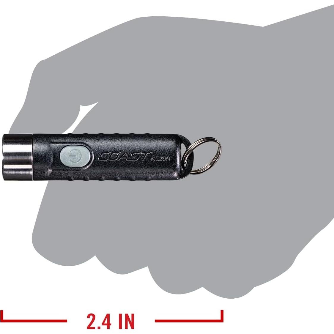 Linterna LED recargable Coast KL20R 380 Lúmenes Negra