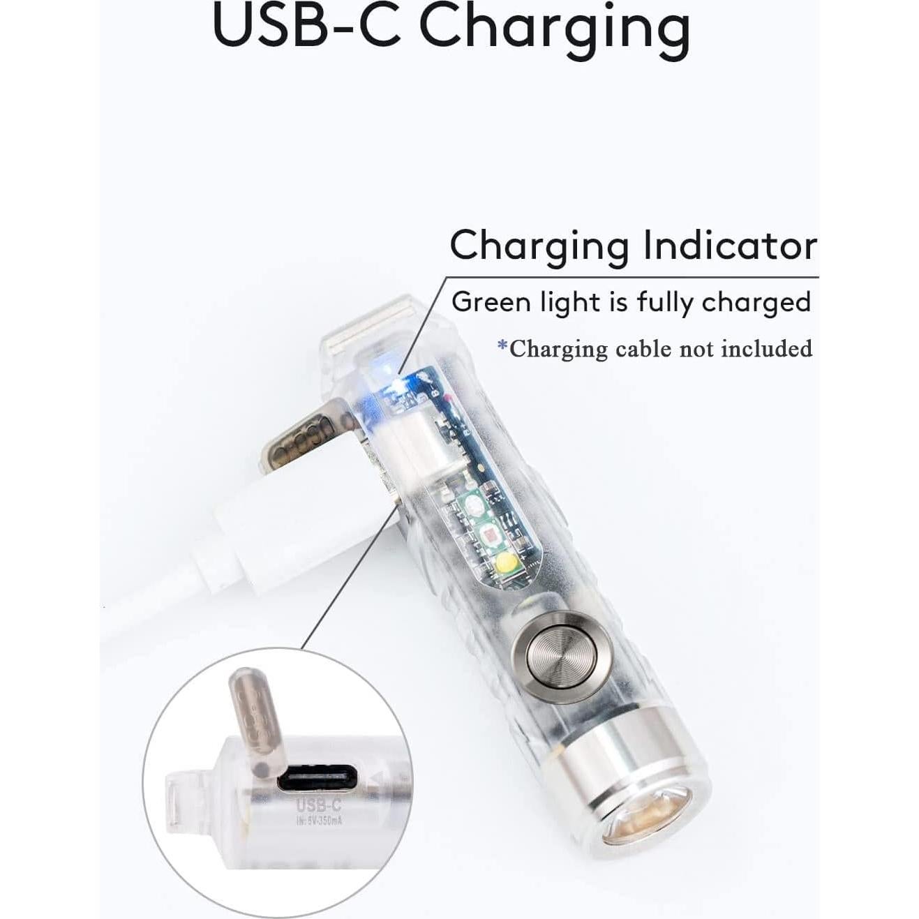 Linterna de Llave RovyVon Aurora A8 G4 Recargable USB-C 420 Lúmenes