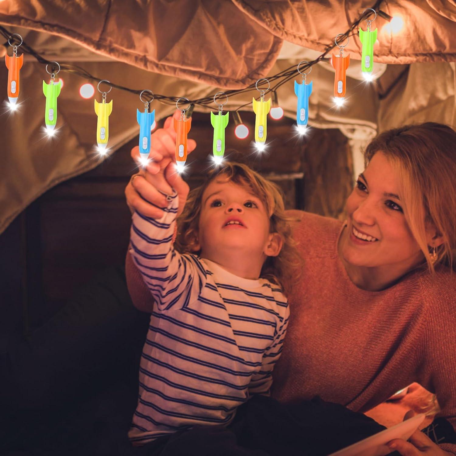 160 Mini Linternas LED Coloridas para Llaveros - Regalos Fiesta