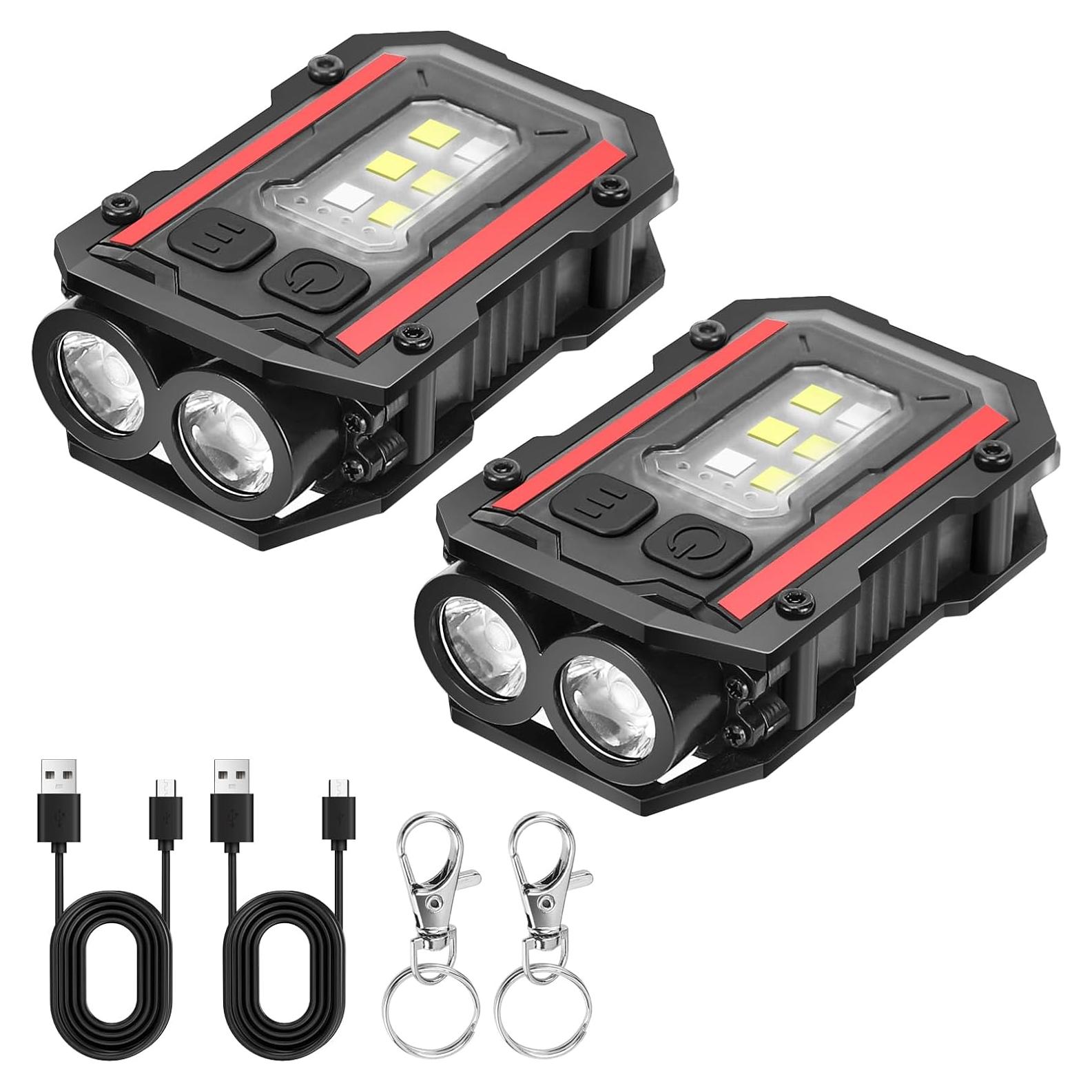 Mini Linterna de Llavero SUNPRO Recargable 8 Modos Compacta