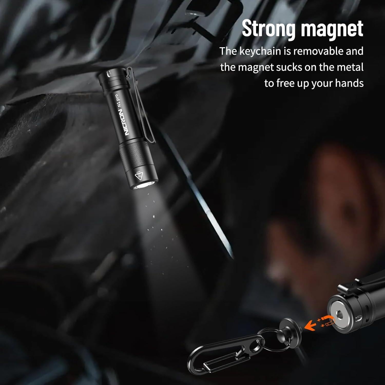 Linterna Recargable NICRON N1pro 1000 Lúmenes Mini EDC