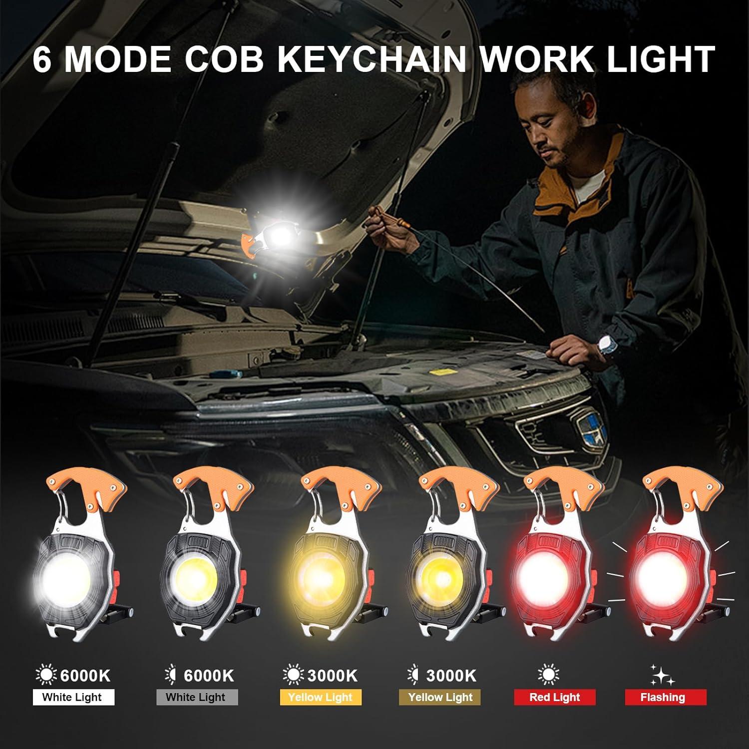Linterna LED de Llavero LETOUR 2000 Lúmenes Recargable